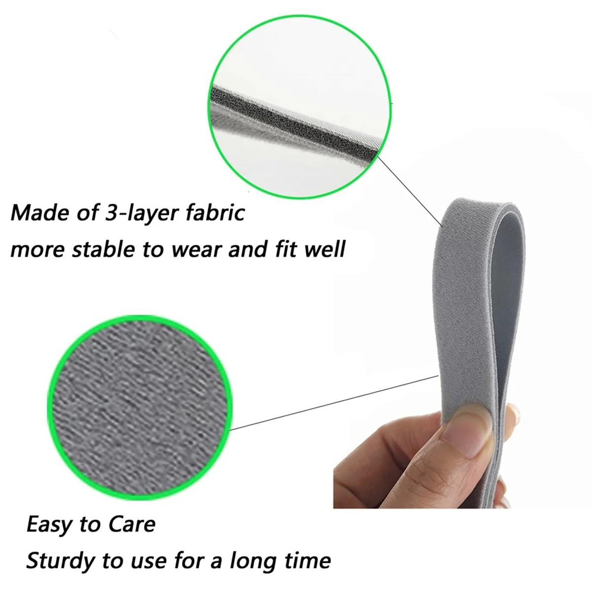 2Pcs Replacement Headgear Straps for Airfit F30,Headgear Strap for Airfit F30 CPAP Mask Adjustable Fit Magic Tape Design